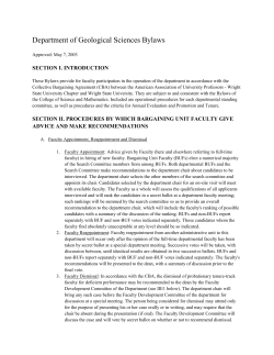 Geological Sciences  - Wright State University Policies