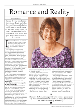 Romance and Reality - NZ Society of Authors