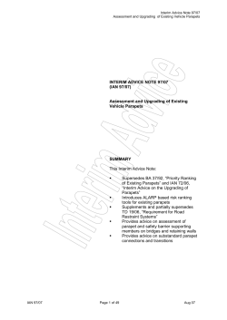 IAN 97/07 - Standards for Highways