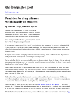 Penalties for drug offenses weigh heavily on students