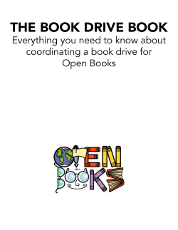 Book Drive Book - Open Books Ltd.