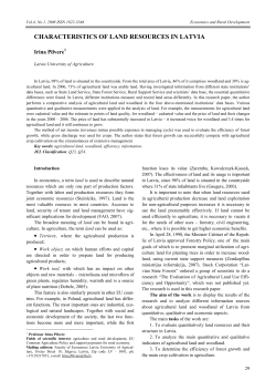 characteristics of land resources in latvia