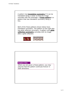 Both of the frieze patterns shown below have