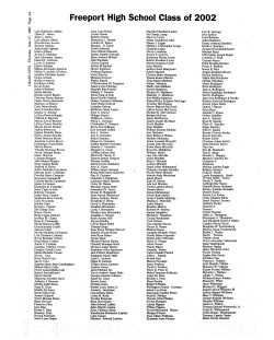 Freeport High School Class of 2002