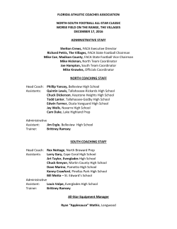 Coaching Staff - Florida Athletic Coaches Association