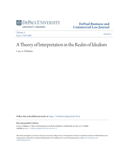 A Theory of Interpretation in the Realm of Idealism