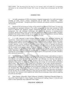 DISCLAIMER - This document forms the basis of a new manual