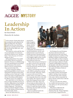 Leadership In Action - The Association of Former Students