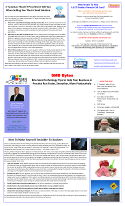 SMB Bytes - SMB Networks, LLC