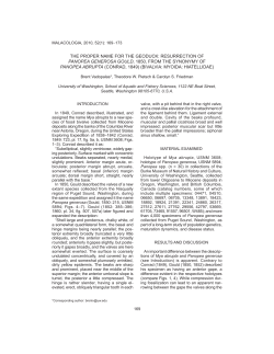 the proper name for the geoduck: resurrection of