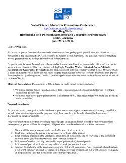 Social Science Education Consortium Conference Mending Walls