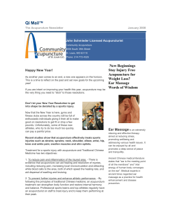 Qi Mail - Community Acupuncture of St. Louis