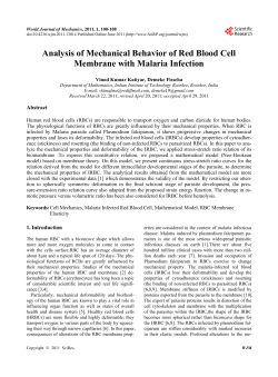 Analysis of Mechanical Behavior of Red Blood Cell Membrane with