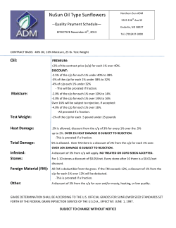 NuSun Oil Type Sunflowers - e-ADM