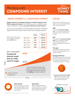 Understanding Compound Interest Handout