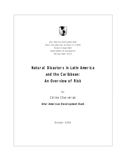 Natural Disasters in Latin America and the Caribbean