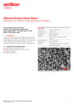 DSMTS-0006.5 Alumina 3 % Titania Thermal Spray
