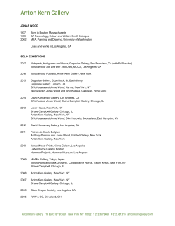 CV - Anton Kern Gallery