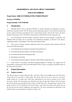 Ethiopia - Gibe III Hydroelectric Power Project