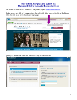 How to Find, Complete and Submit the Blackboard Online Instructor