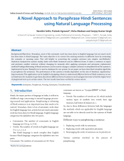Print this article - Indian Journal of Science and Technology