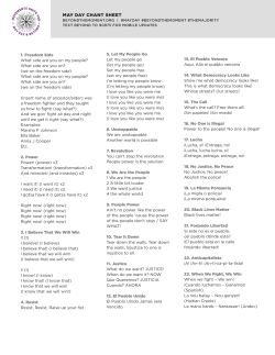 may day chant sheet