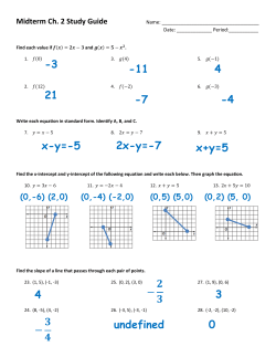 4 xy=-5 2x-y=-7 x+y=5 4 3 undefined 0