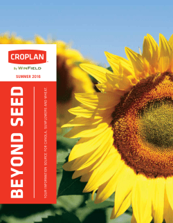 Summer 2016 Beyond Seed