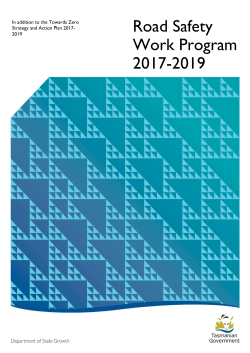 Road Safety Work Program 2017-2019