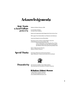 Kids` Guide to Local Culture - Center for the Study of Upper