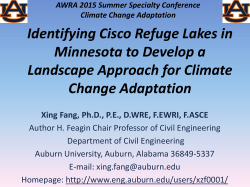 Identifying Cisco Refuge Lakes in Minnesota