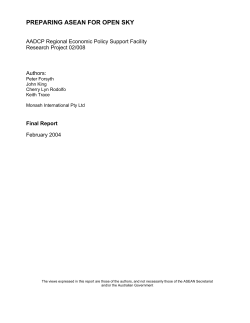 preparing asean for open sky