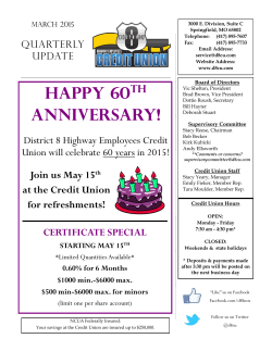 March 2015 - District 8 Highway Employees Credit Union