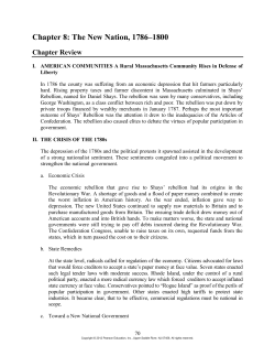Chapter 8 The New Nation 1786&ndash;1800