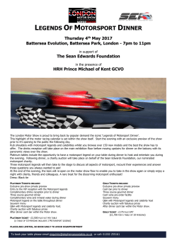 LEGENDS OF MOTORSPORT DINNER