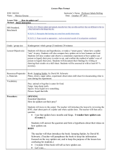 Essential Question: How do spiders eat their prey?