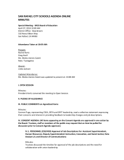 san rafael city schools agenda online minutes