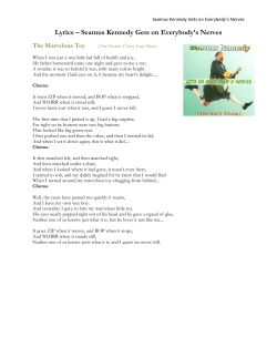 Lyrics – Seamus Kennedy Gets on Everybody`s Nerves