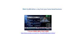 Earn $1000 dollars a day from your home based