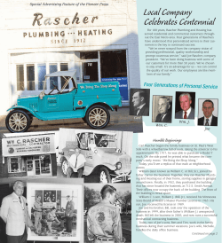 See our Pioneer Press Insert - Rascher Plumbing and Heating Inc.