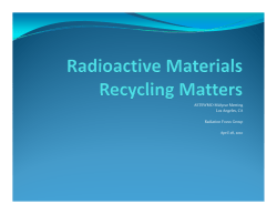 Radio Active Materials