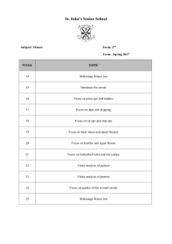 Second Form – Fitness - St John`s Prep and Senior School News