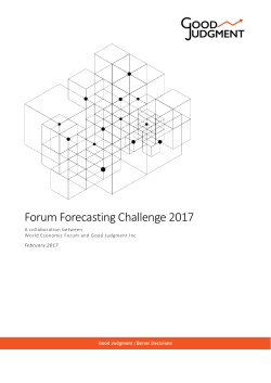 Good Judgment Forum Forecasting Challenge