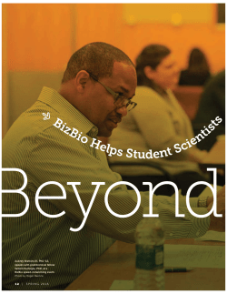 BizBio Helps Student Scientists