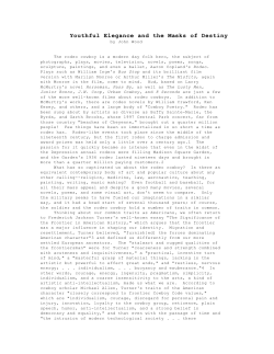 Youthful Elegance and the Masks of Destiny