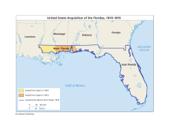 Gulf of Mexico United States Acquisition of the Floridas, 1810&ndash;1819