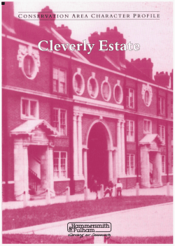 Cleverly Estate Conservation Area Profile