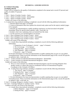 Leisure Education - Lincoln County Extension