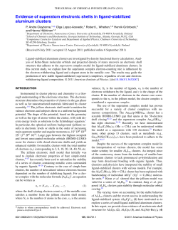 Evidence of superatom electronic shells in ligand