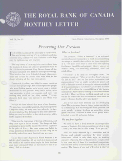 Preserving Our Freedom